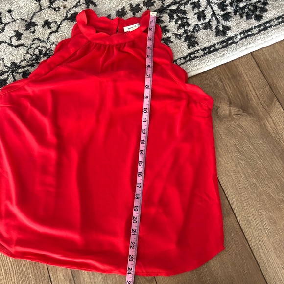 MONTEAU scallop hem sleeveless top XL - Picture 5 of 8